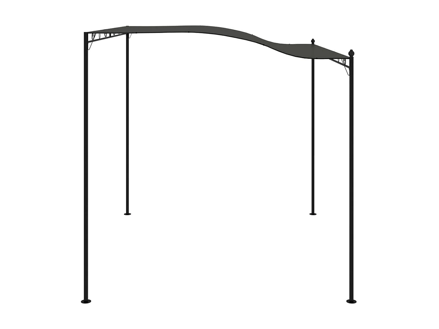 Auvent de parasol 3 x 2,4 m Anthracite  WVGQ6462