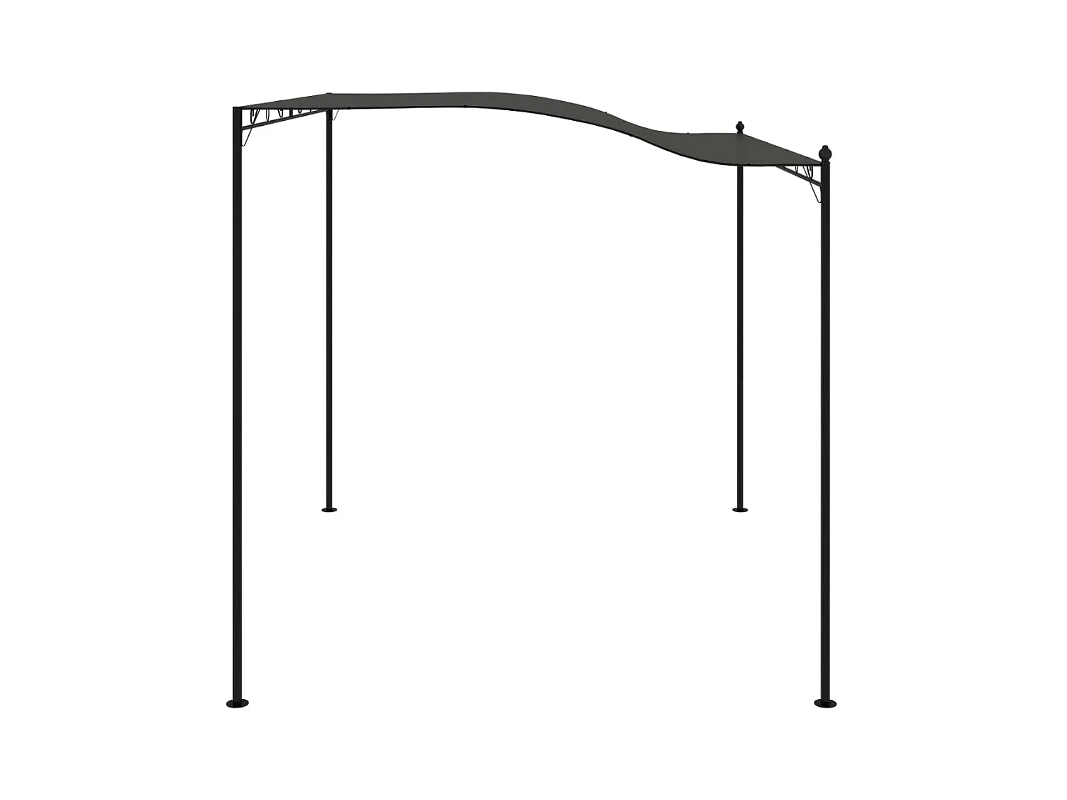 Auvent de parasol 3 x 2,4 m Anthracite  WVGQ6462