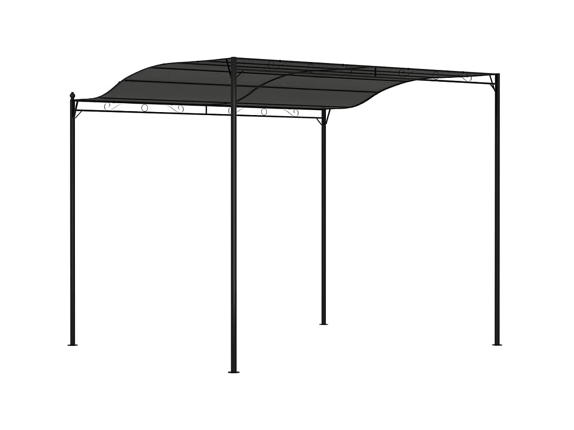 Auvent de parasol 3 x 2,4 m Anthracite  WVGQ6462