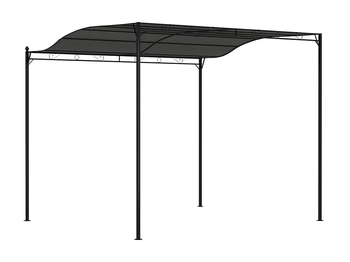 Zonneluifel 3x2,4 m antraciet NL651509