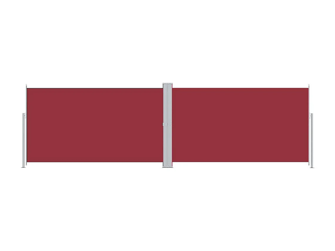 Auvent latéral rétractable Rouge 180x600 cm WVGQ5556