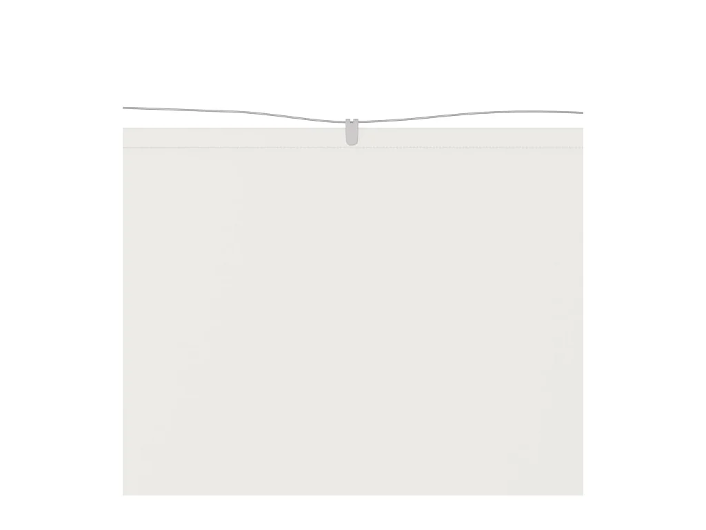 Auvent vertical Blanc 60x1000 cm Tissu oxford WVGQ5040