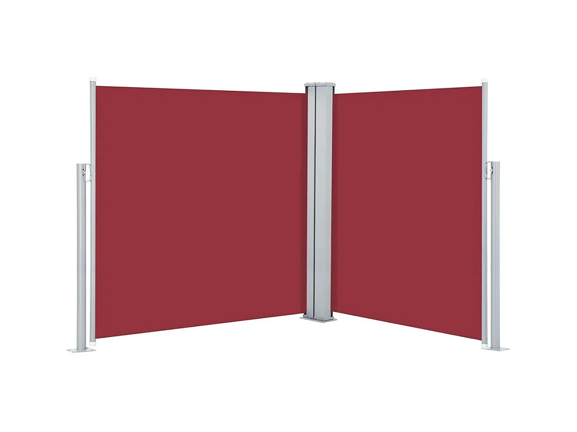 Auvent latéral rétractable 170 x 600 cm Rouge WVGQ6867