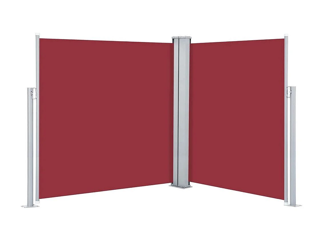 Toldo lateral retráctil rojo 170x600 cm ES22703