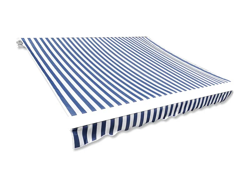 Toldo de lona azul y blanco 4x3 m (sin estructura) ES10107