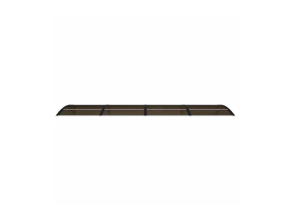 Auvent de porte Noir 350x100 cm Polycarbonate WVGQ2977