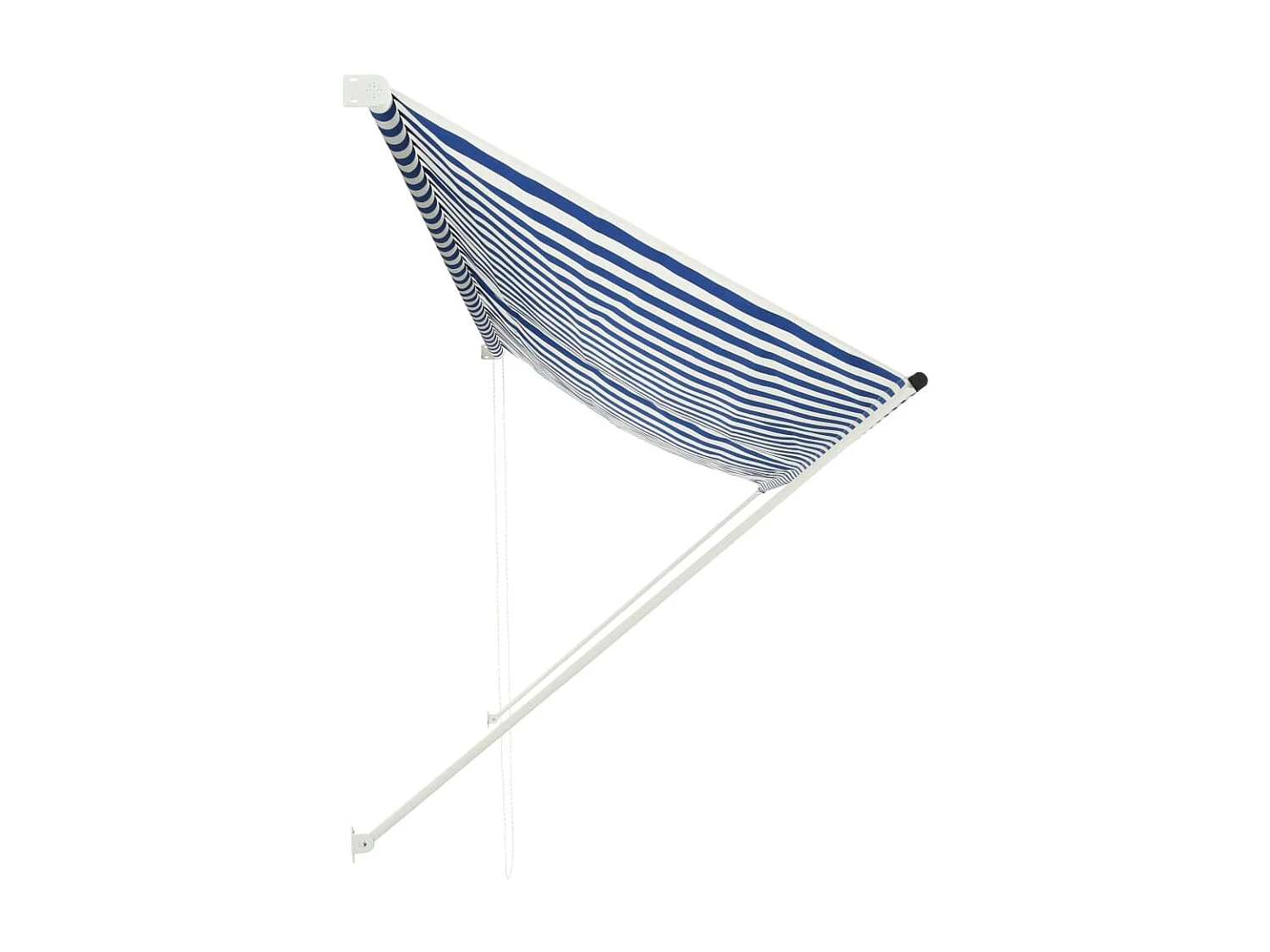 Luifel uittrekbaar 350x150 cm blauw en wit NL904901