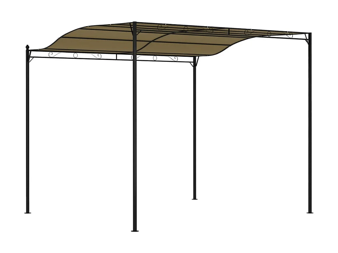 Toldo parasol gris taupe 3x2,4 cm 180 g/m² ES22095