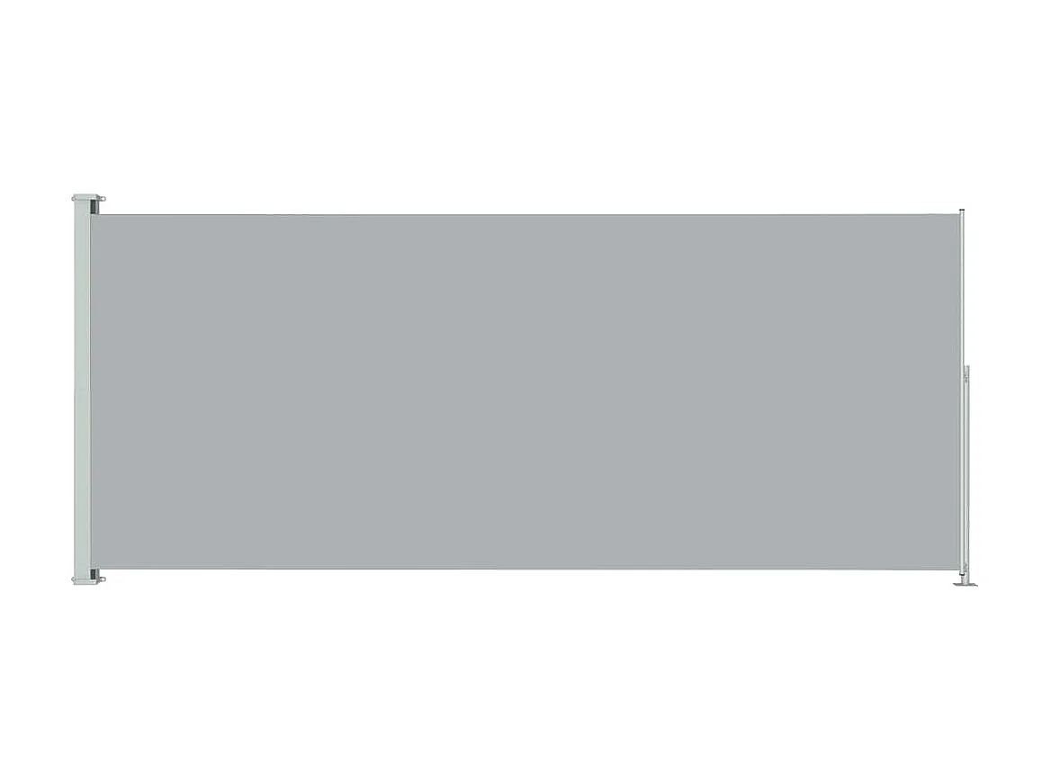Auvent latéral rétractable de patio 180x500 cm Gris WVGQ7589