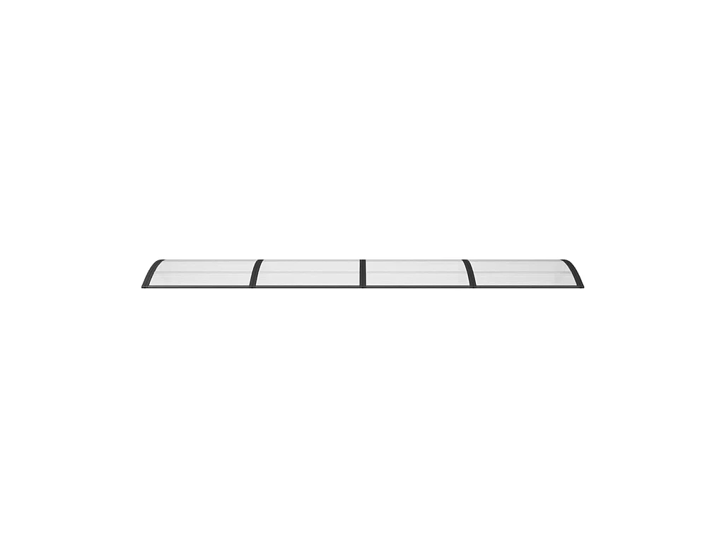 Auvent de porte Noir 350x100 cm Polycarbonate WVGQ3959