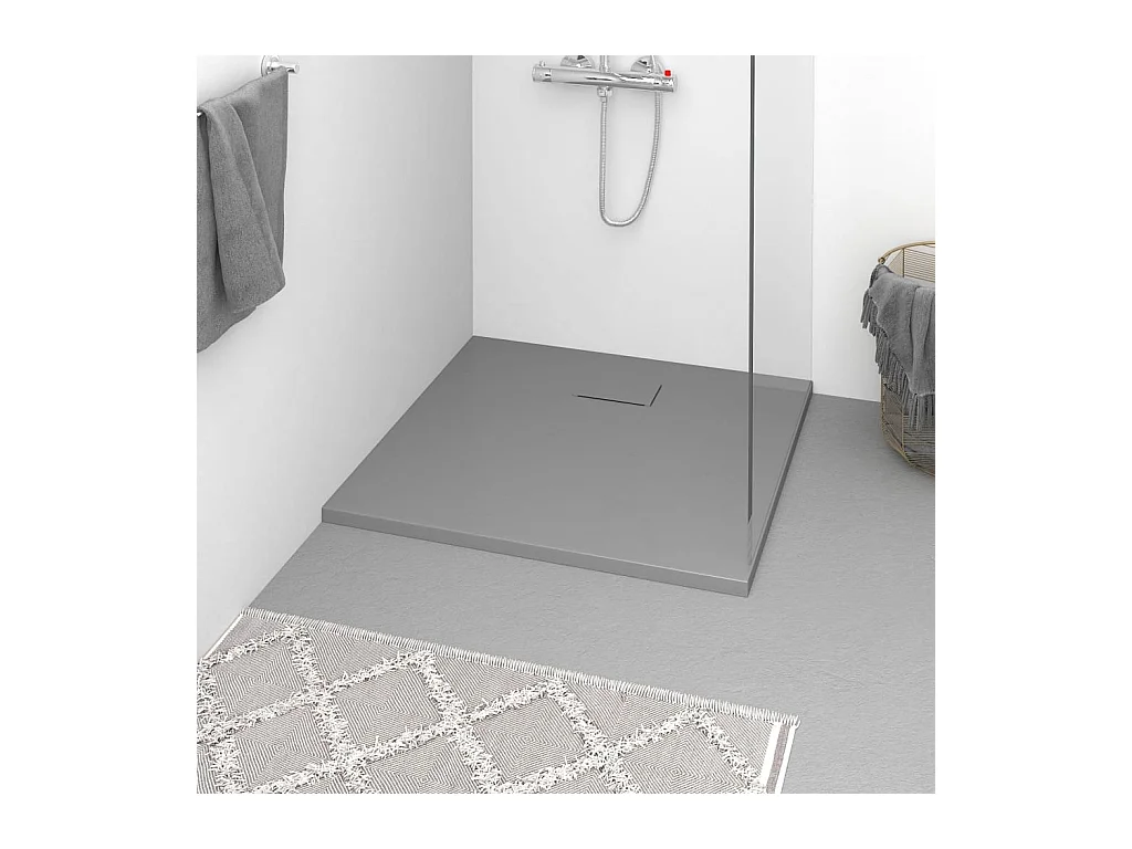 Receveur de douche SMC Gris 90x80 cm WVGQ9051