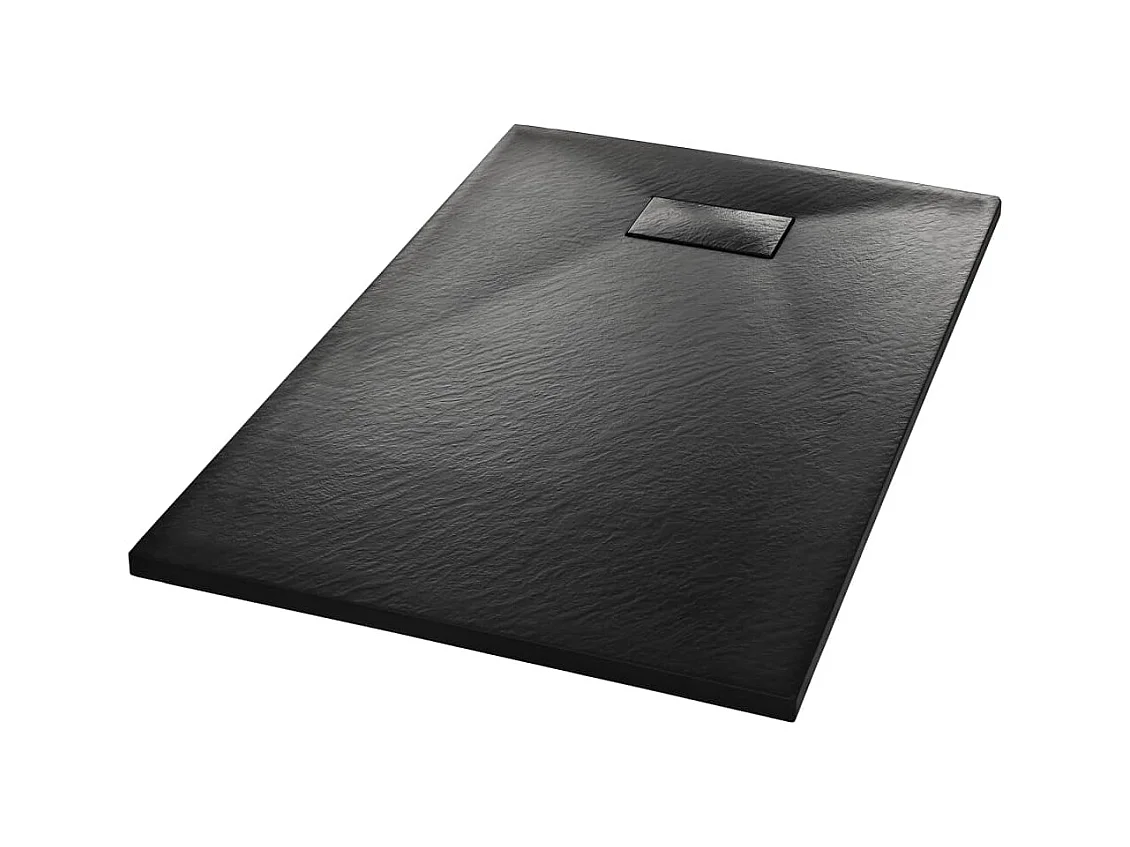 Plato de ducha SMC negro 100x80 cm ES533769