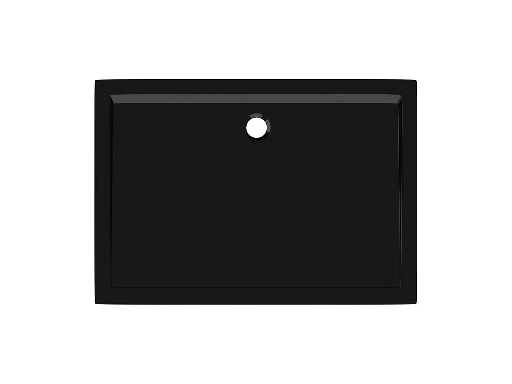 Plato de ducha rectangular negro ABS 80x110 cm ES622438