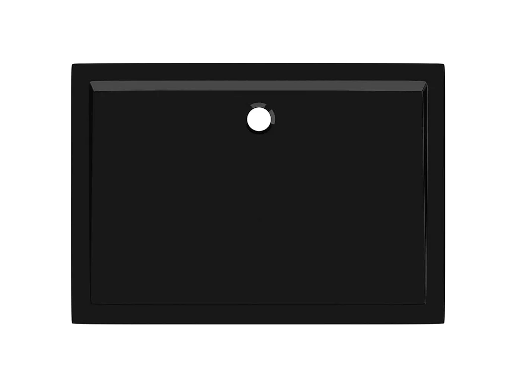 Base de chuveiro retangular 80x110 cm ABS preto PT602523