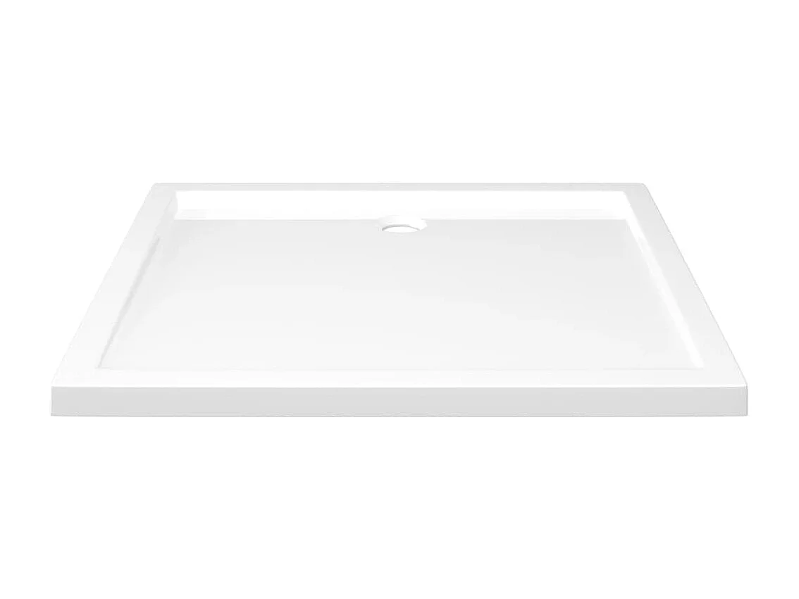 Plato de ducha rectangular blanco ABS 80x90 cm ES276898