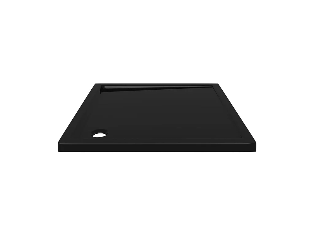 Plato de ducha cuadrado de ABS negro 80x80 cm ES174094