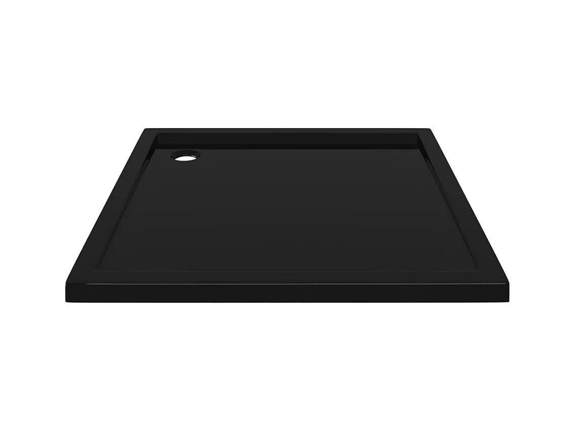 Plato de ducha cuadrado de ABS negro 80x80 cm ES174094