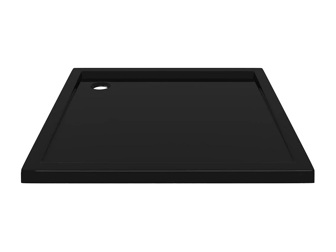 Plato de ducha cuadrado de ABS negro 80x80 cm ES174094