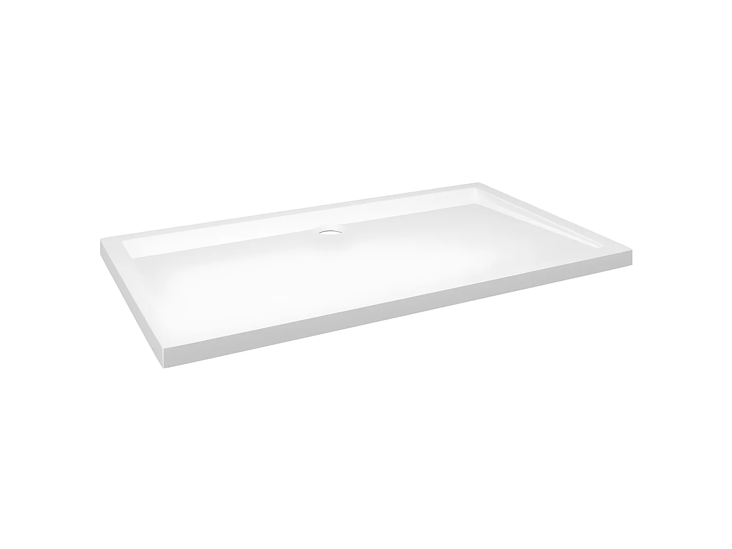 Base de chuveiro retangular 70x120 cm ABS branco PT100759