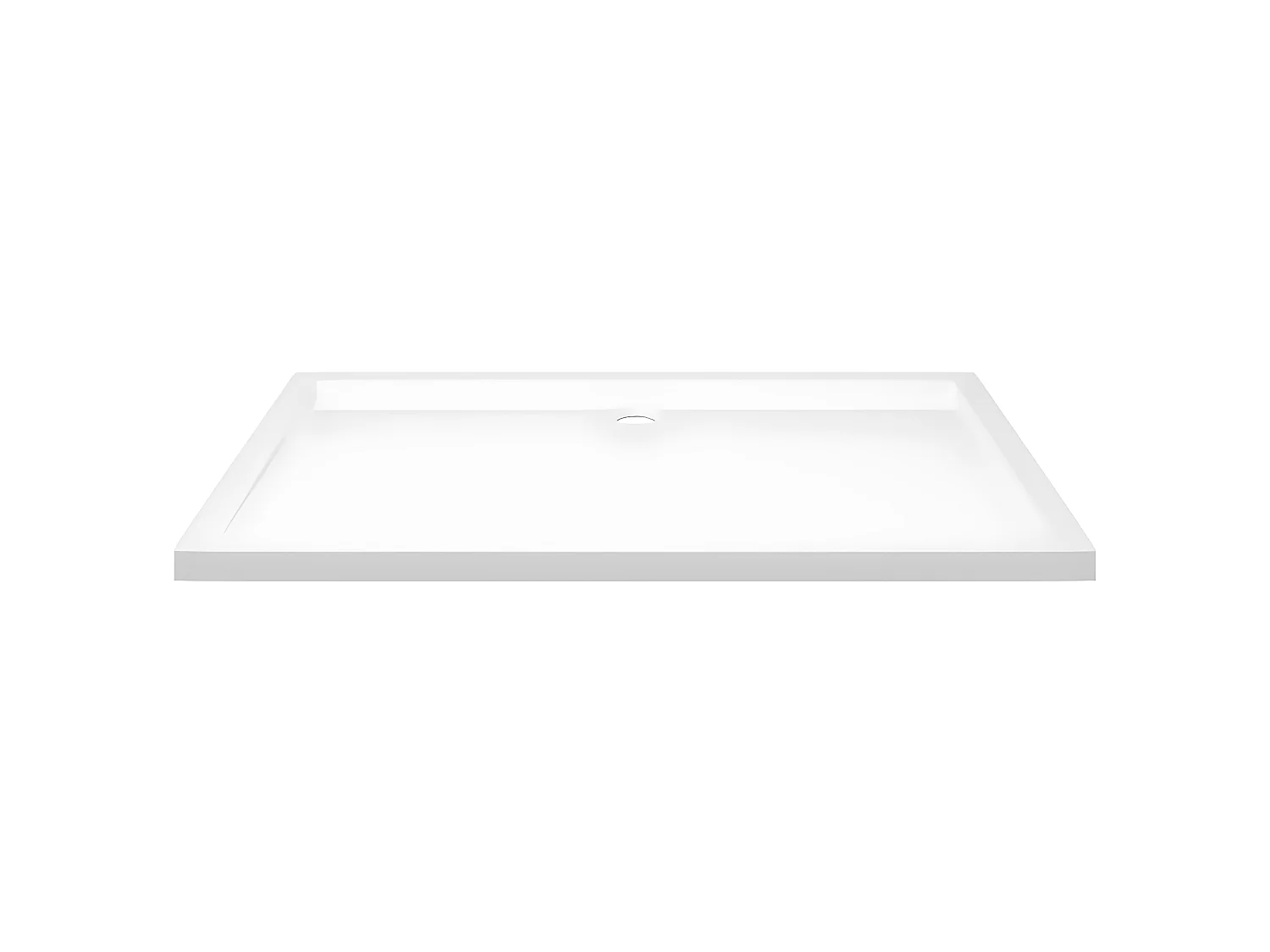 Base de chuveiro retangular 70x120 cm ABS branco PT100759