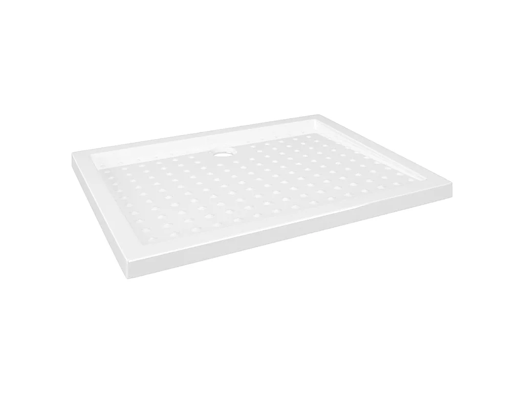 Base de chuveiro com pontos 90x70x4 cm ABS branco PT466524