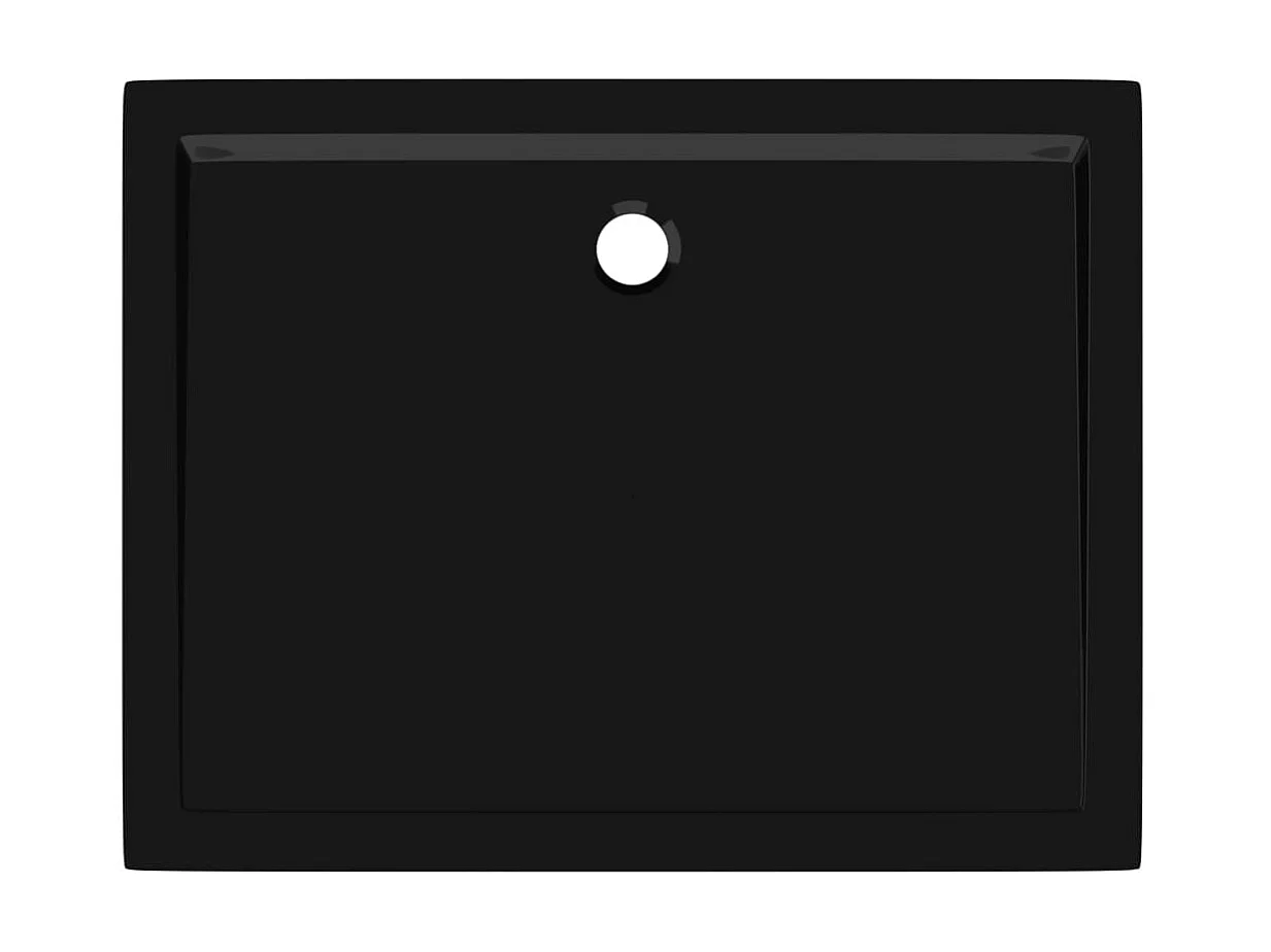 Receveur de douche rectangulaire ABS Noir 70x90 cm WVGQ8923
