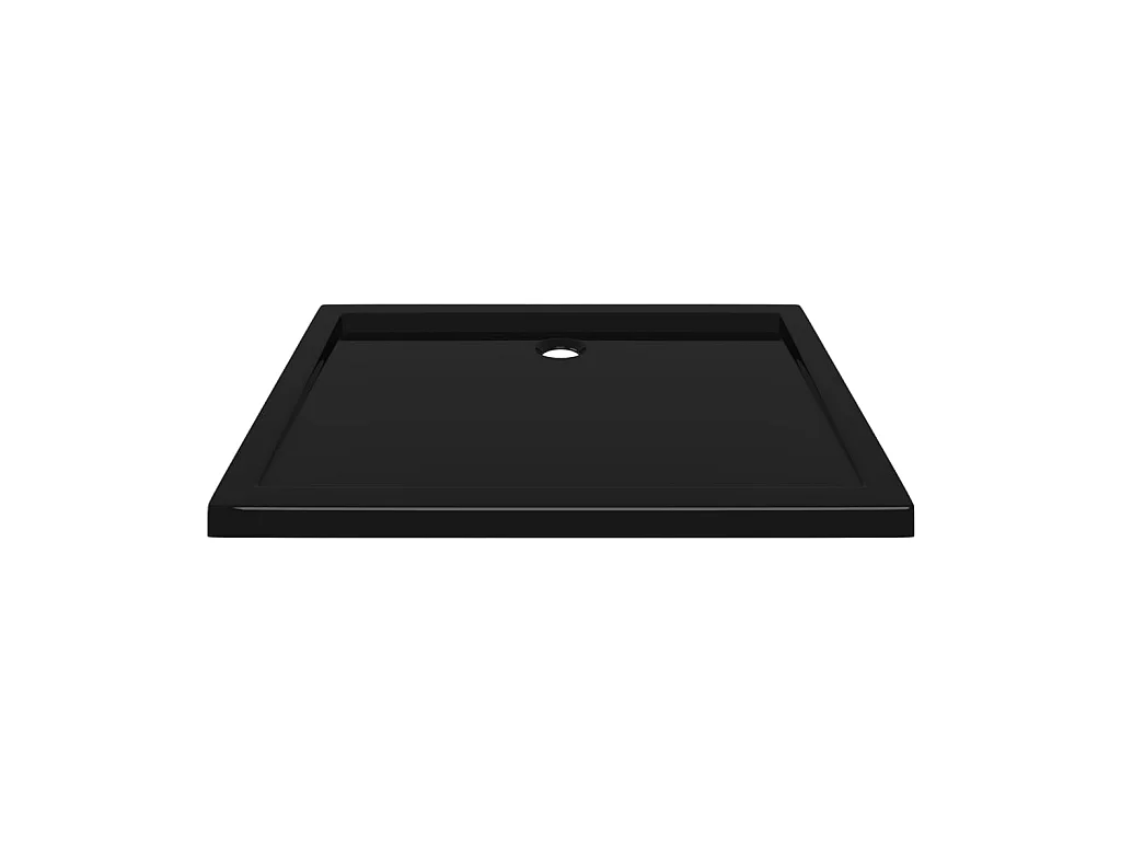 Plato de ducha rectangular negro ABS 70x90 cm ES323736
