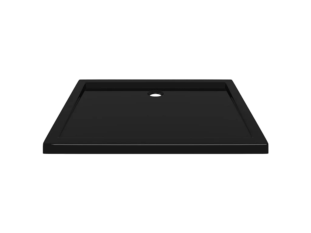 Base de chuveiro retangular 70x90 cm ABS preto PT389664