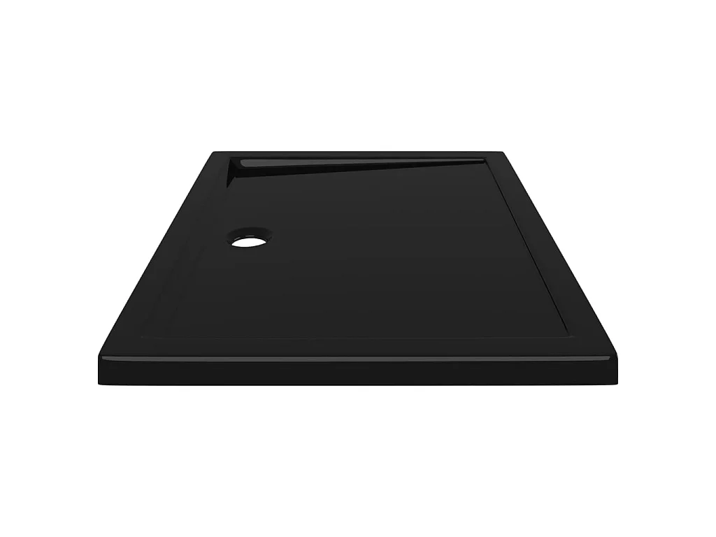 Base de chuveiro retangular 70x90 cm ABS preto PT389664