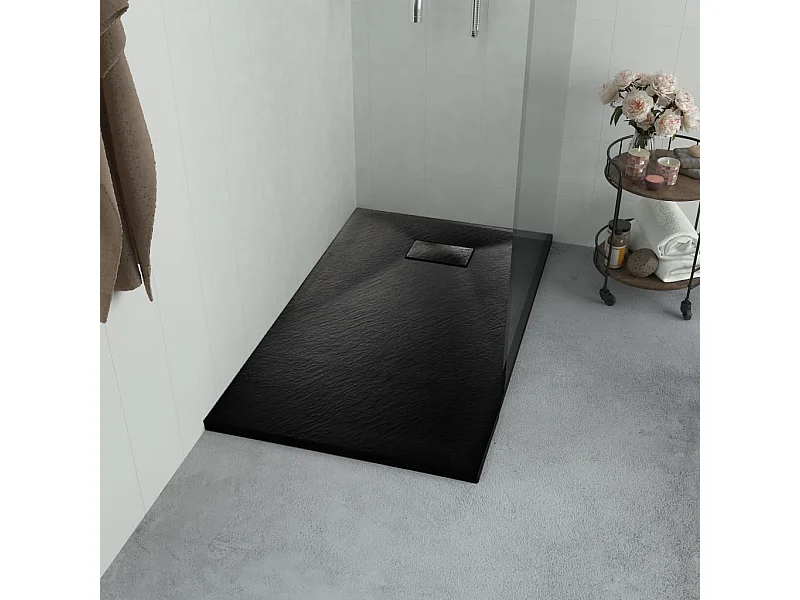 Receveur de douche SMC Noir 80 x 80 cm WVGQ1622