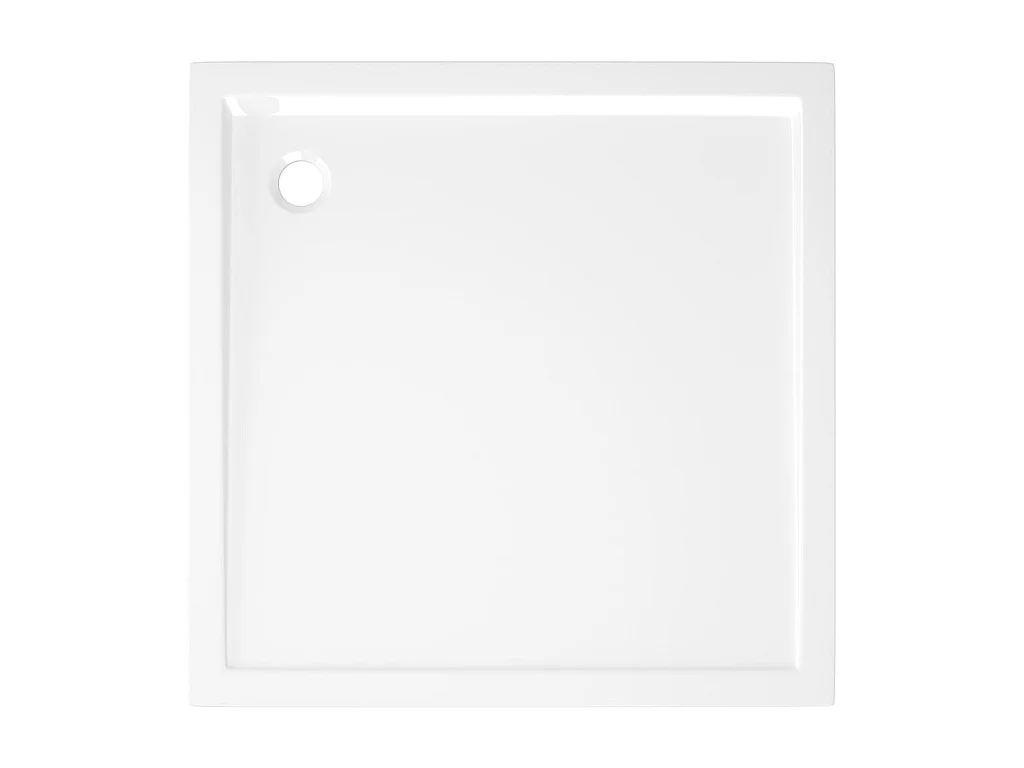 Plato de ducha cuadrado de ABS blanco 80x80 cm ES917895