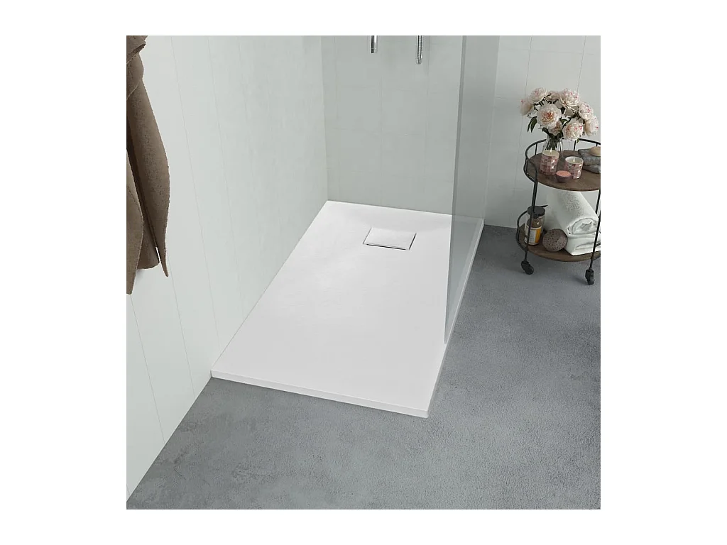 Receveur de douche SMC Blanc 90 x 70 cm WVGQ4266