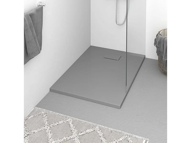 Receveur de douche SMC Gris 100x70 cm WVGQ5216