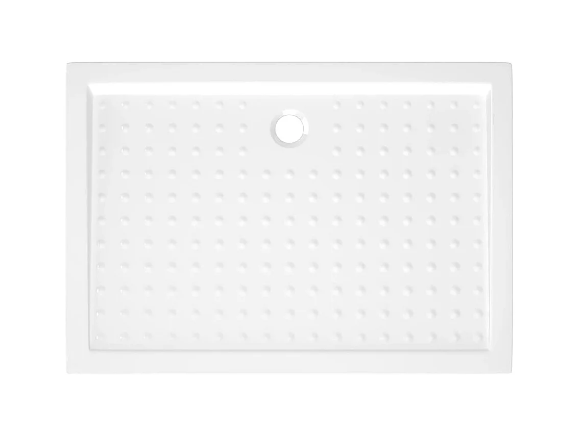 Base de chuveiro com pontos 70x100x4 cm ABS branco PT651047