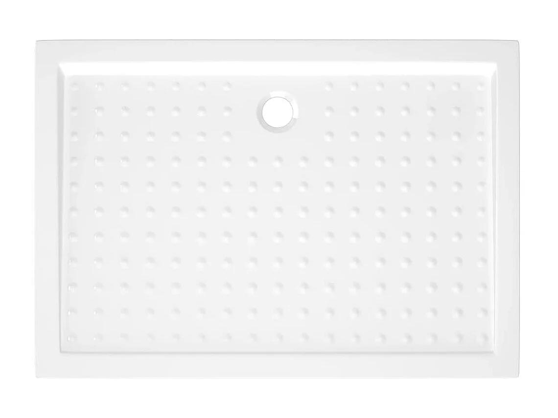 Base de chuveiro com pontos 70x100x4 cm ABS branco PT651047