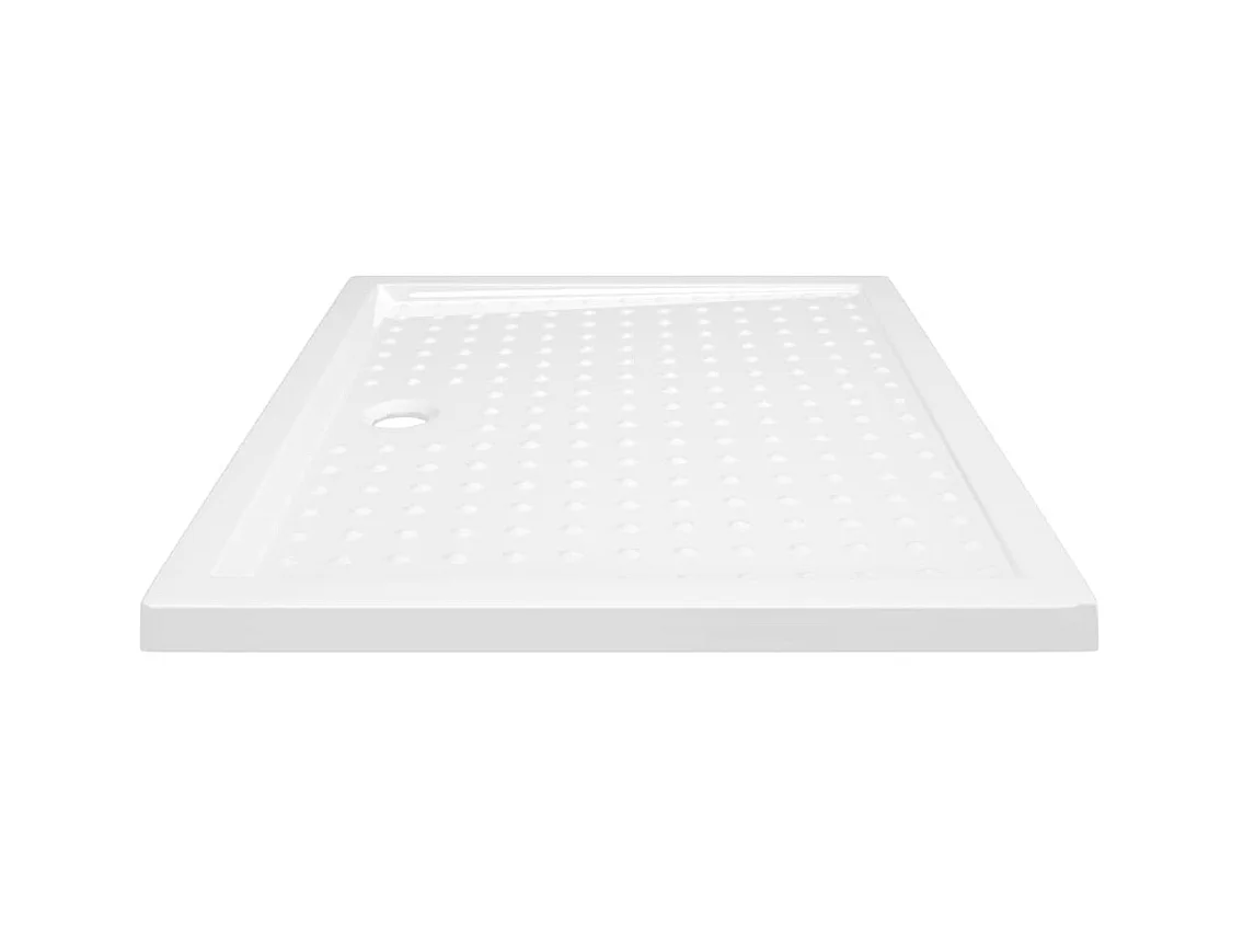 Plato de ducha con puntos ABS blanco 80x100x4 cm ES542872