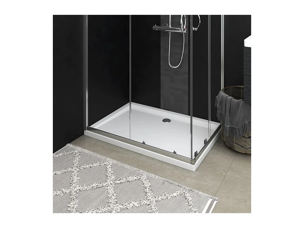 Receveur de douche rectangulaire ABS Blanc 70x100 cm WVGQ5415