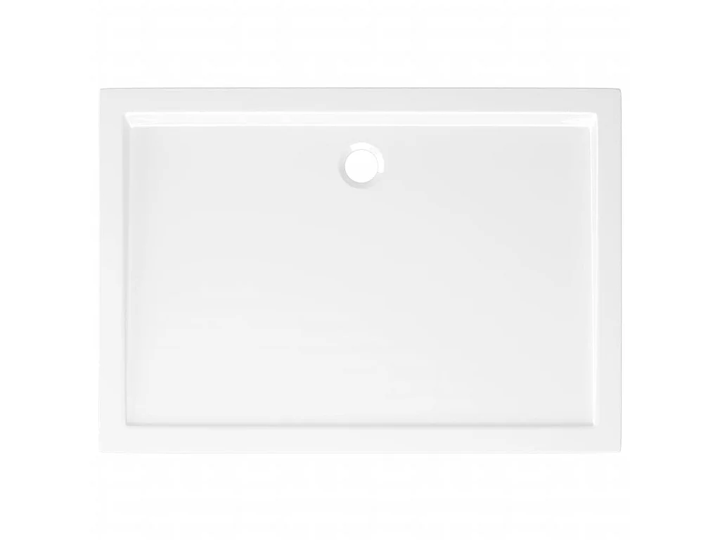 Plato de ducha rectangular ABS blanco 70x100 cm ES847266