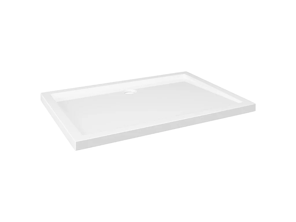Base de chuveiro retangular 70x100 cm ABS branco PT206212