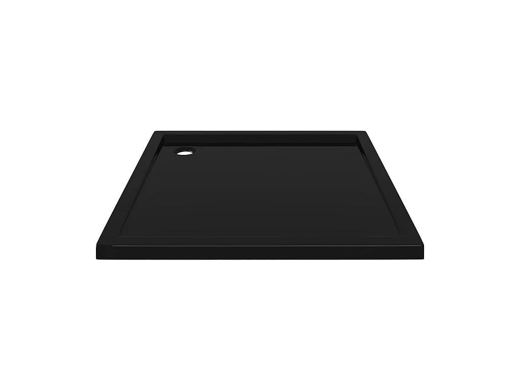 Plato de ducha cuadrado de ABS negro 90x90 cm ES162680