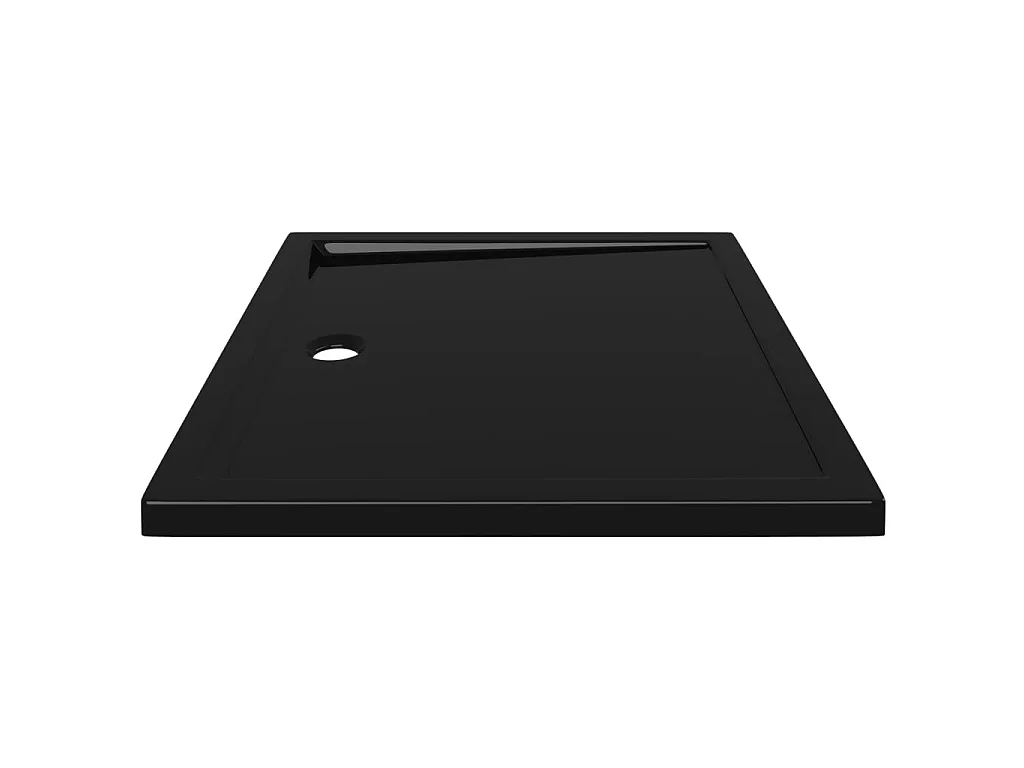 Receveur de douche rectangulaire ABS Noir 80x90 cm WVGQ8349