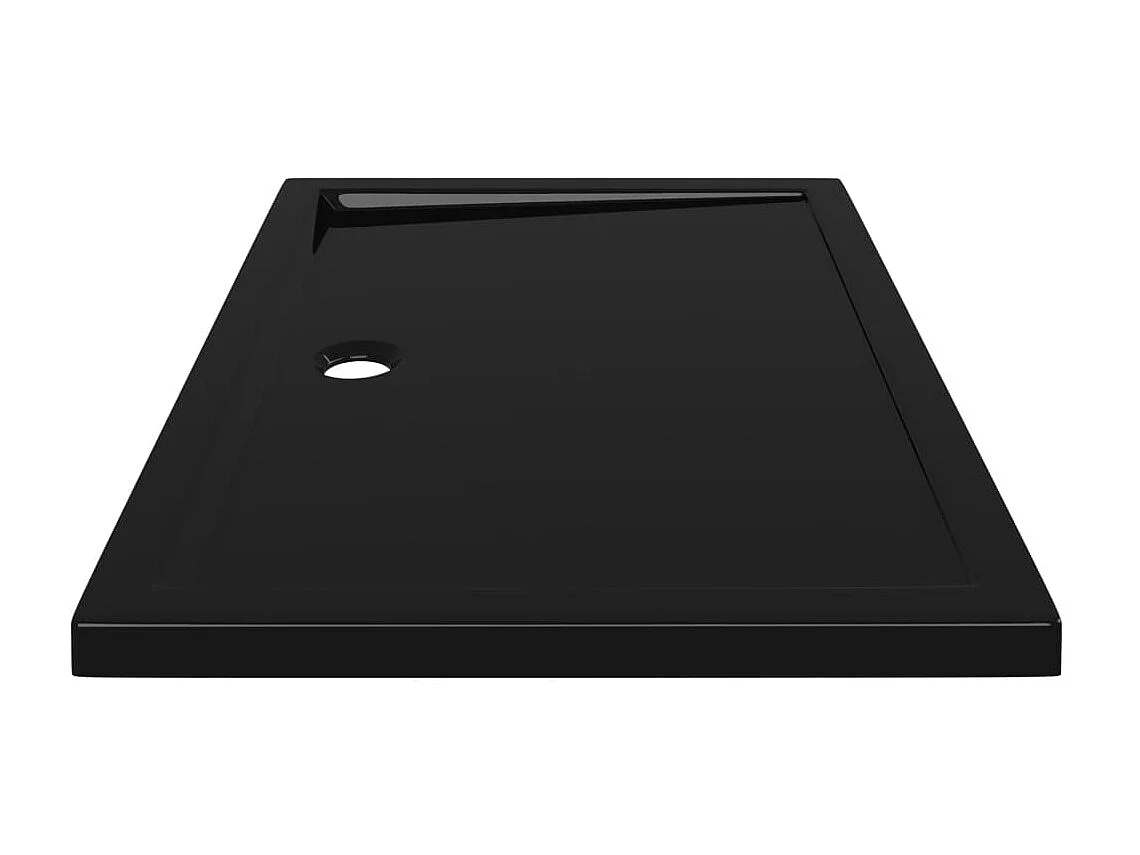 Base de chuveiro retangular 70x100 cm ABS preto PT230988