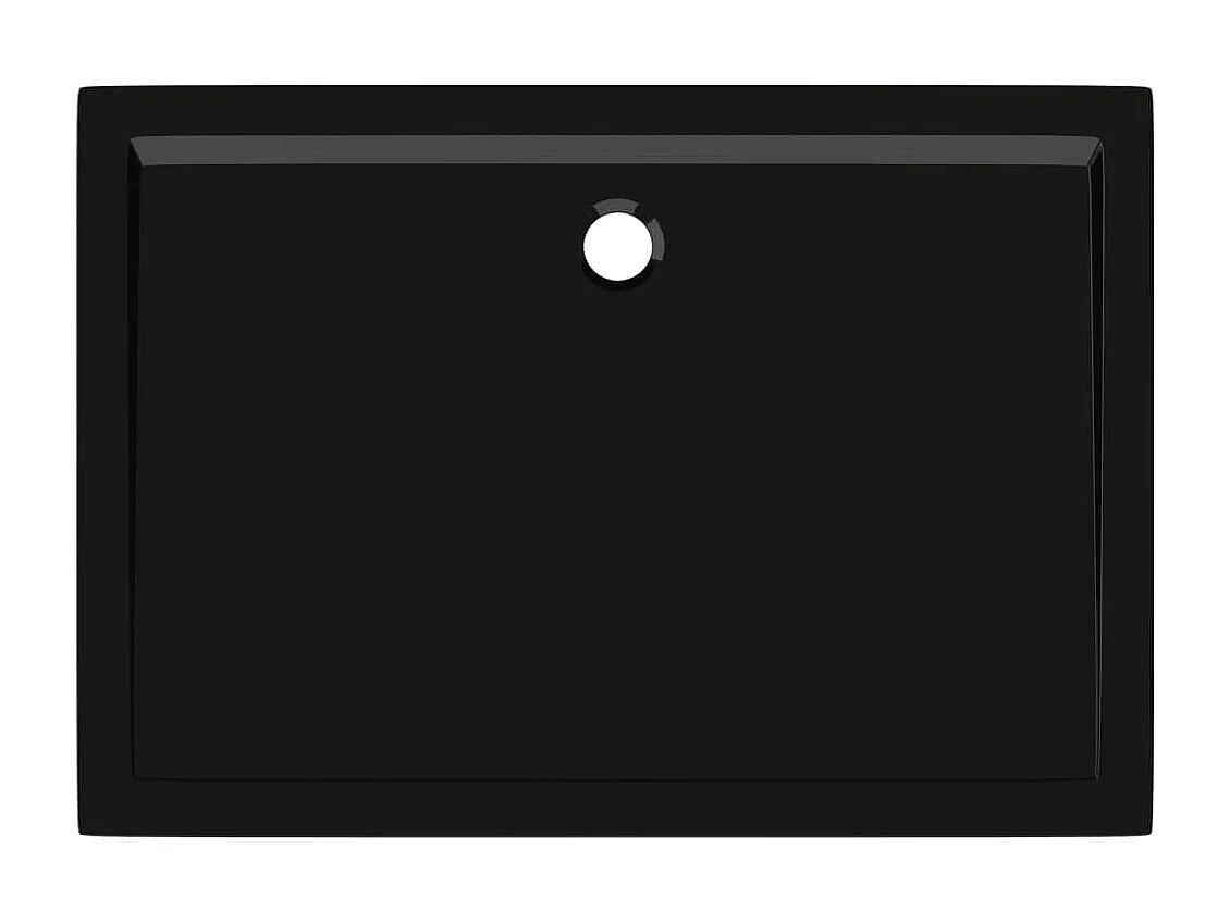 Base de chuveiro retangular 70x100 cm ABS preto PT230988