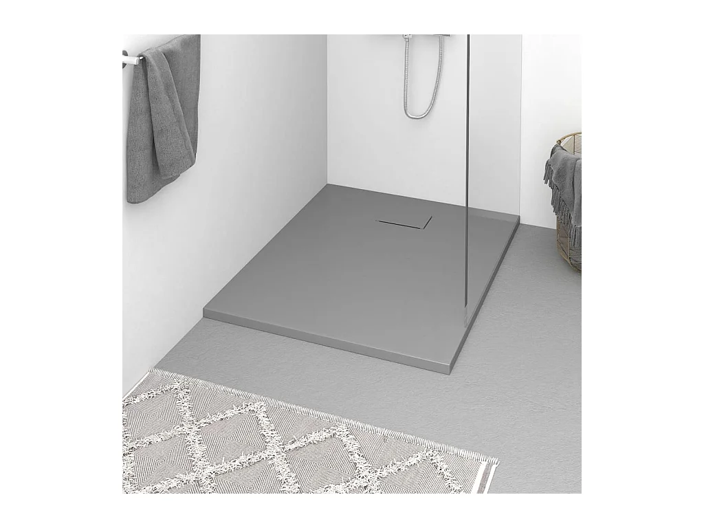 Receveur de douche SMC Gris 100x80 cm WVGQ9118