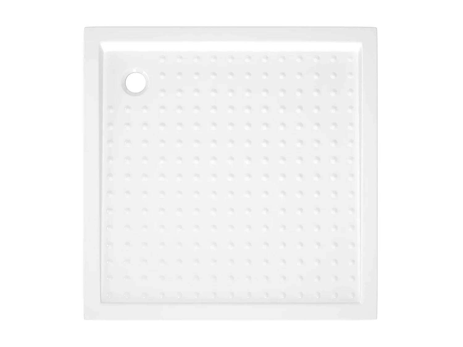Receveur de douche avec picots Blanc 90x90x4 cm ABS WVGQ7134