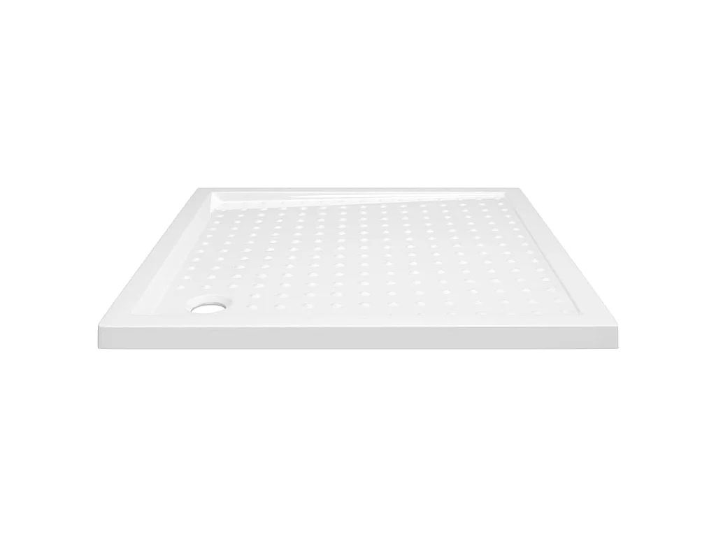 Plato de ducha con puntos ABS blanco 90x90x4 cm ES473047