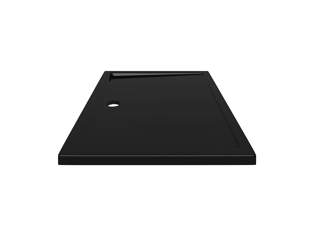 Plato de ducha rectangular negro ABS 80x120 cm ES431656