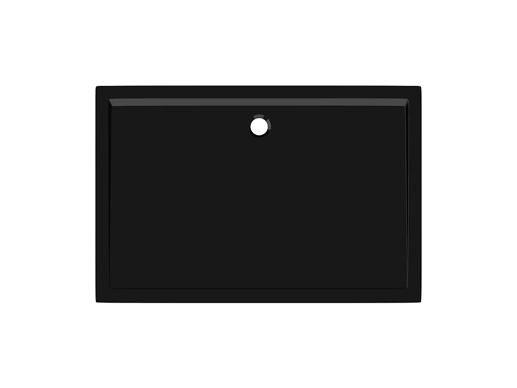 Plato de ducha rectangular negro ABS 80x120 cm ES431656