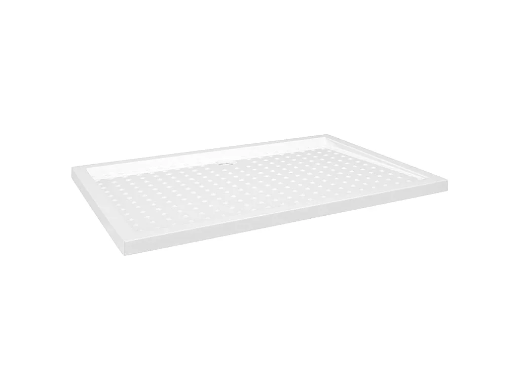 Plato de ducha con puntos ABS blanco 80x120x4 cm ES994391