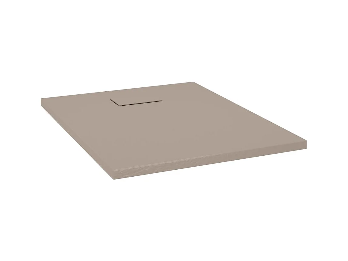 Plato de ducha SMC marrón 90x70 cm ES610252